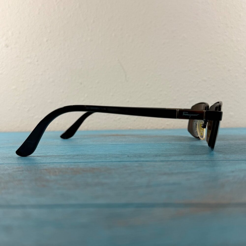 Salvatore Ferragamo Rectangular Black Eyeglass Fr… - image 2